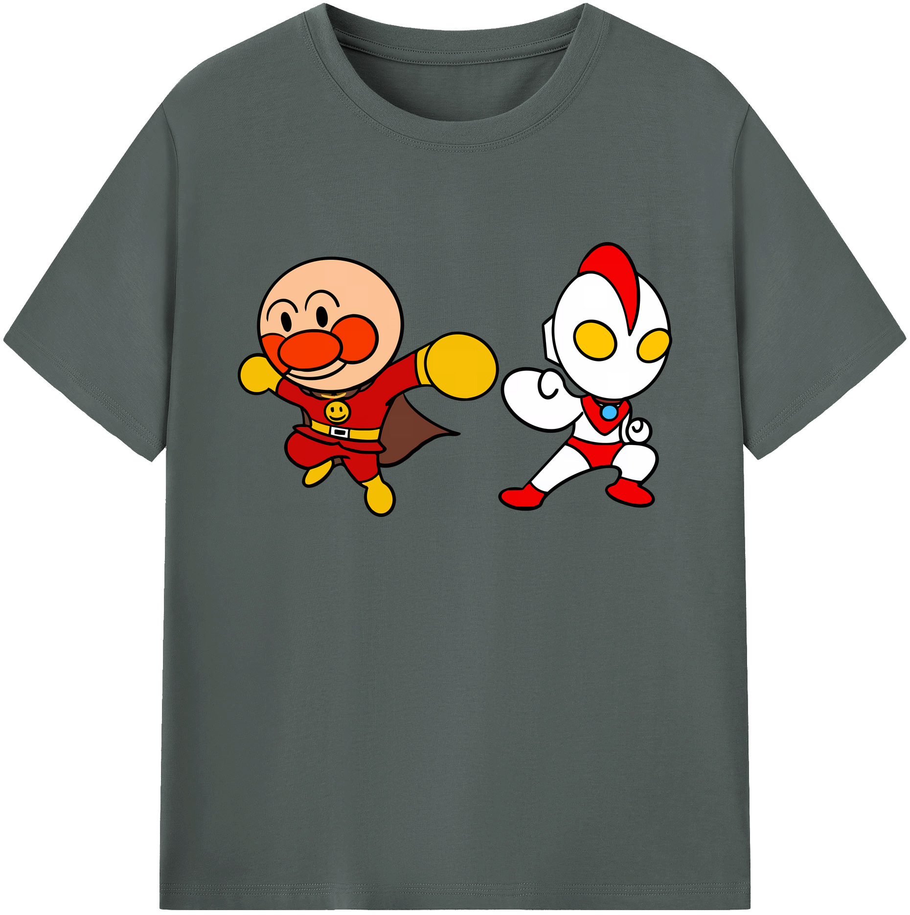 （画像用） アンパンマン Anpanman 綿100％ メンズ半袖Tシャツ｜肌触りやわらか＆通気性